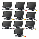 Pack 10 Monitores Tft Lcd 7 Pulgadas 2 Entradas De Video