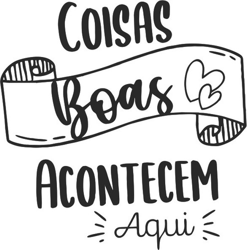 Adesivo Frases Positivas Coisas Boas 48x50cm