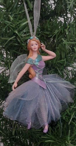 Ornamento Navideño Barbie Bailarina Titania Fairy 2005