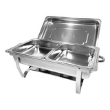 Juego De Chafing Dish Para Buffet Con Rejilla Doble Plegable