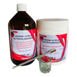 Resina Acrilica Autopolimerizavel 500ml + 500gr - Wla Odonto