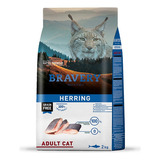 Alimento Para Gatos Bravery Herring (arenque) Adulto  2 Kg