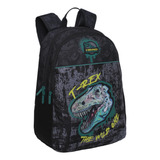 Mochila Infantil Sunny Dino 3d Negro Head