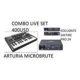 Arturia Microbrute + Focusrite Saffire Pro 24. Combo Liveset