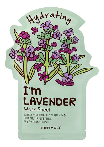 Tonymoly - Mascarilla Facial Hidratante De Lavanda Im Real Tipo De Piel Seca, Mixta