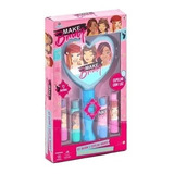 Kit Maquiagem Infantil Batons Coloridos Espelho Com Luz Barb