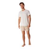 Pijama Masculino Curto Em Malha - Hering - 7613