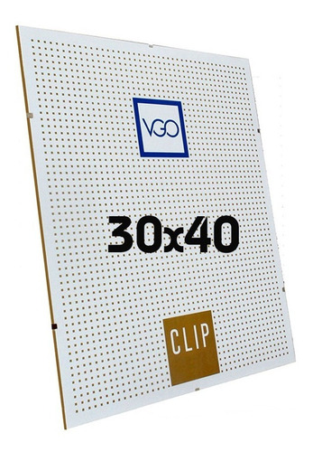 Portarretrato Clip 30x40 C/ Vidrio P Colgar Orig. Vgo X 10 Color Sin Color