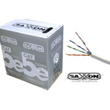 Cable Utp Saxxon Bobina 305mts Color Blanco