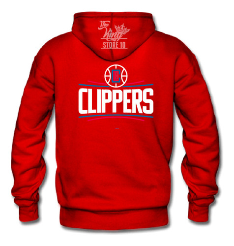 Poleron Cierre, Los Angeles Clippers, Nba, Basquetball, Deporte / The King Store