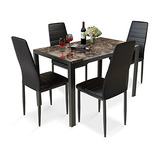 Recaceik Muebles - Juego De Comedor Sintetico De 5 Piezas, M