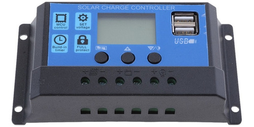 Controlador De Carga Solar 12v/24v 30a, Pantalla