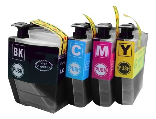 Pack 4 Cartuchos Genéricos Nuevos Lc 3019 Xl Tinta Dye Bro