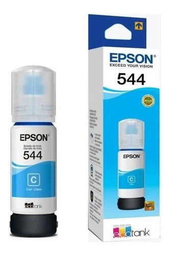 Botella Epson Ecotank T544 Cyan 70ml T544220-al /v /v