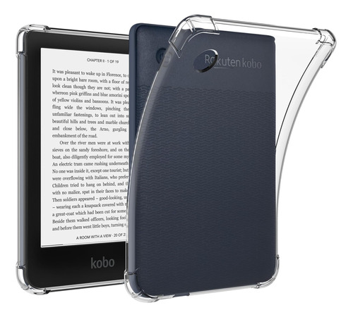 Jkase Funda De Tpu Transparente Compatible Con Kobo Clara 2.