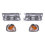 Kit 2 Faros Y 2 Cuartos Para Nissan Tsuru 1994-1996 Depo