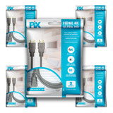 Kit 10 Cabo Hdmi 2m 4k 2.0 Atacado 2 Metros Ultra Hd