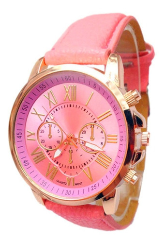 Reloj Para Mujer De Cuero Numeros Romanos Oferta !!!