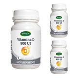 3 Vitamina D3 800 Ui - 180 Capsulas - Springlife 