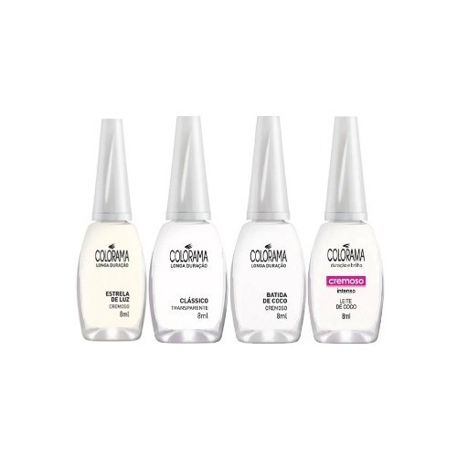 4 Esmalte Colorama Branco 