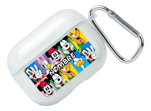 Funda Para AirPods Disney Personajes Con Tu Nombre