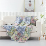 Greenland Home Emma Patchwork Manta Acolchada Con Estampado 