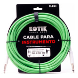 Kotik Cable Para Instrumento Flexi 6m Verde