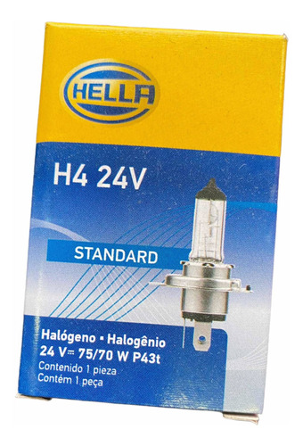 Juego 2 Pzas Focos H4 24v 75/70w Hella