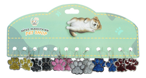 Placa Para Perros Set 12pz Mayoreo Varios Colores