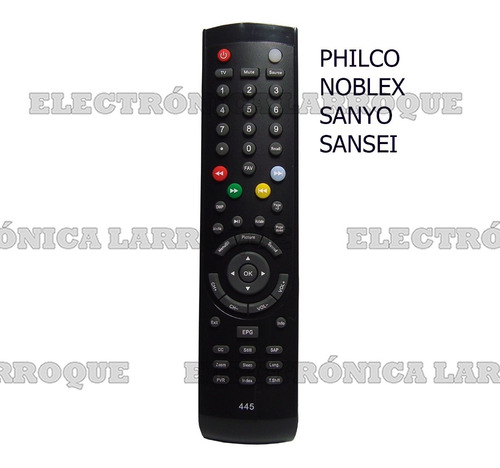 Control Remoto De Lcd/led Philco Sanyo Noblex Sansei