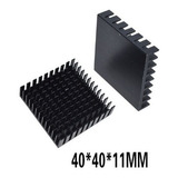 Disipador De Calor Aluminio 40x40x11mm Negro Itytarg