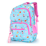 Mochila Escolar Infantil Menina Costas Feminina De Sorvete