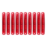 Foco Luz Lateral Posición Led 12v / 24v Rojo Puro 10 Pcs 