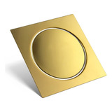 Ralo Click Inteligente 15x15cm Dourado Click Up Super Luxo