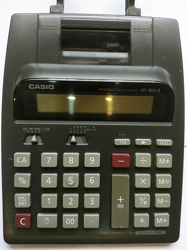 Calculadora Impresora Casio Hr160lb 10 Dígitos Uso Intensivo