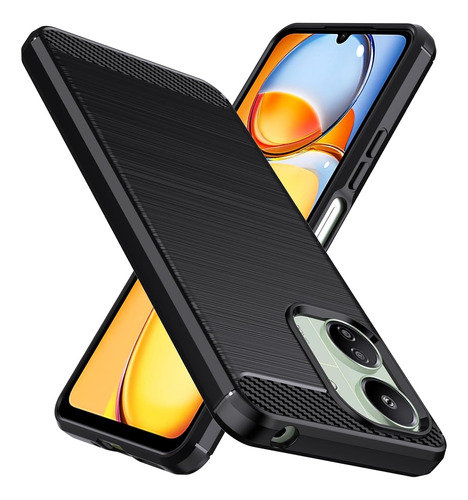 Funda Fibra De Carbono Compatible Con Pocophone Poco C65