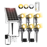 6 En 1 Lamparas Solares Para Jardin Exteriores Foco Remote