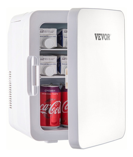 Vevor Mini Refrigerador Pequeño Portátil 12v 48w 10l Blanco