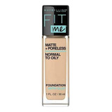 Base De Maquillaje Líquida Maybelline Fit Me Matte + Poreless- Base De Maquillaje Maybelline Fit Me Matte + Poreless De 30ml Tono 220 Natural Beige - 30ml 30g