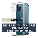 Case Clear Acrilico Para iPhone 6 7 Xr Xs 11 12 13 Pro Max