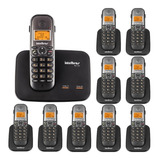 Telefone Sem Fio 2 Linhas Ts 5150 Com 9 Ramal Bina Intelbras