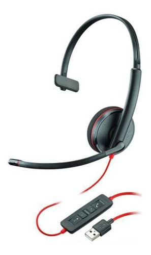 Headset Mono Usb Blackwire C3210 Usb-a Single Plantronics