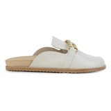 Mule Feminino Moleca Branco Off - 57431