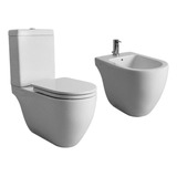 Combo Baño Fontana Ferrum Inodoro+asiento+deposito+bidet 1a