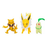 Boneco Pokémon Figuras De Batalha Peck C/3 Sunny Original