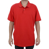 Camisa Polo Masculina Mc Ogochi Plus Size Vermelha - 007000