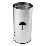 Suporte Cesto Porta Guarda Chuva Aço Inox 50cm Altura Cor Prateado