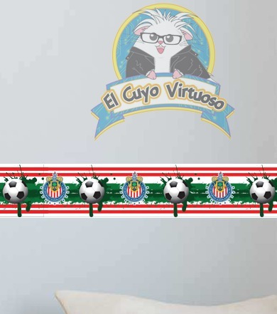 Cenefa Decorativa Chivas Guadalajara 15cm X 6mts