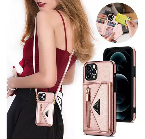 General Funda Piel Para iPhone Carcasa Diseño De Bolsa Con