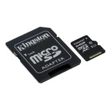 Memoria Microsd Kingston 64gb Canvas 80mb/s + 